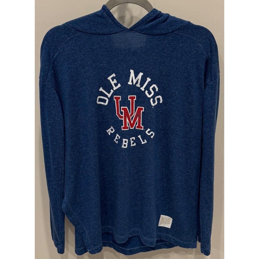 Ole Miss Rebels - Original Retro Brand Pullover Hoodie Sweatshirt Women's Medium